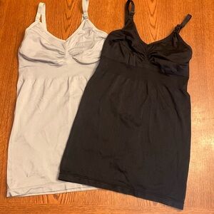 Two nursing/maternity tanks